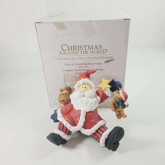 Stocking Hanger Christmas Around The World Santa And Friends House Of Lloyd E - Picture 1 of 10